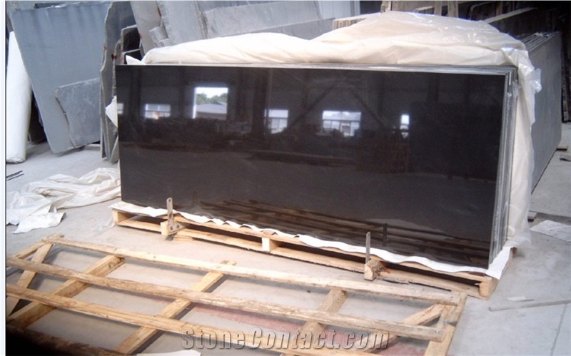 China Absolute Black Granite Countertop Vanity Top