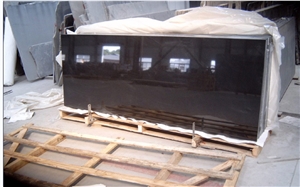 China Absolute Black Granite Countertop Vanity Top