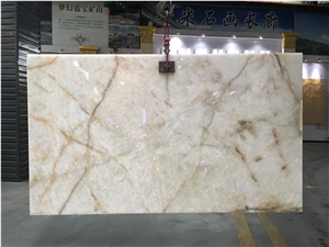 Crystal White Ice Quartzite Floor Wall Slabs Tiles