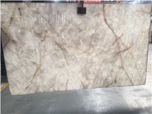 Crystal White Ice Quartzite Floor Wall Slabs Tiles