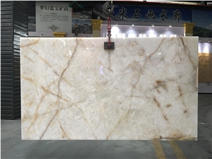 Crystal White Ice Quartzite Floor Wall Slabs Tiles
