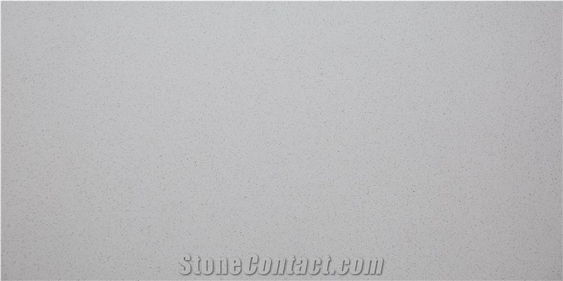 Crystal White Quartz Stone Slab Tile