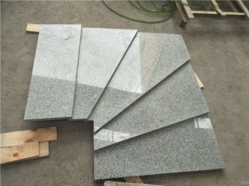 G603 Padang Light Grey Granite Stair Tread Step
