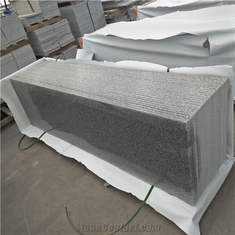 G603 Padang Light Grey Granite Stair Tread Step