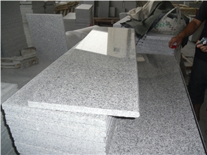 G603 Sesame White Granite Stair Tread Step Riser