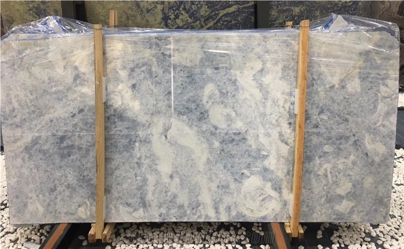 Iceberg Blue Quartzite Slabs Floor Tile Background