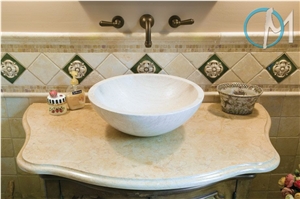 Jerusalem Golden Marble Vanity Countertops