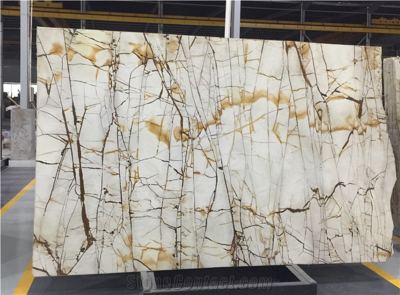 Roma Imperiale White Quartzite Slabs Tiles