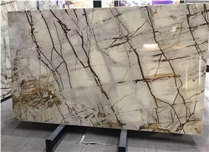 Roma Imperiale White Quartzite Slabs Tiles
