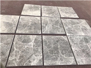 Silver Emperador Hermes Grey Marble Slab Tile