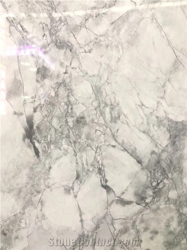 Super White Quartzite Slab Tiles