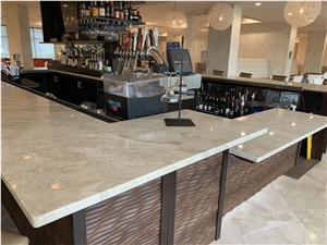 Taj Mahal Beige Quartzite Kitchen Countertops