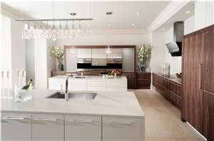 White Calacatta Quartz Countertop Solid Surface Countertop