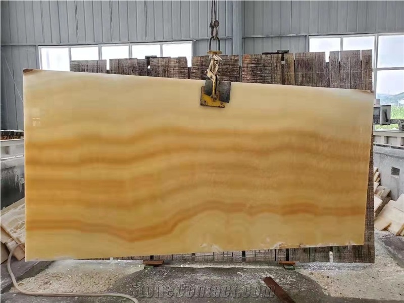 Yellow Gold Onyx Floor Wall Covering Slabs Tiles