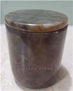Carmel Onyx Candle Jars