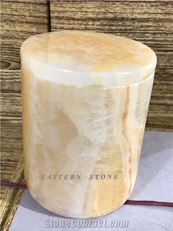 Carmel Onyx Candle Jars