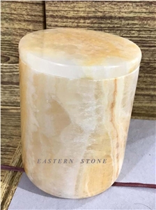 Carmel Onyx Candle Jars