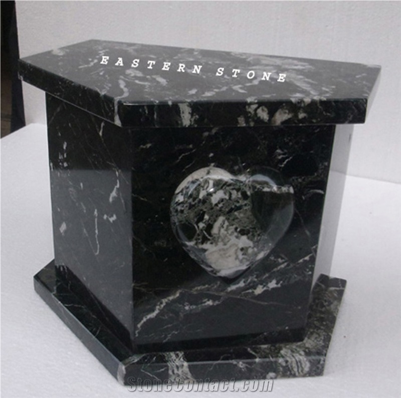 Onyx Stone Heart Cremation Urns