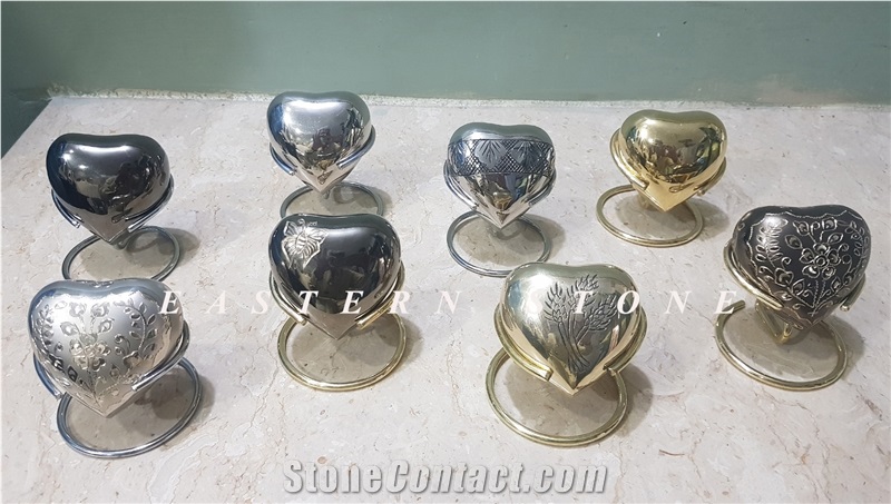 Onyx Stone Heart Cremation Urns