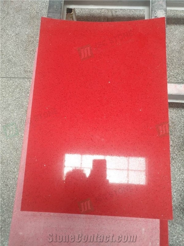 Artificial Crystal Red Quartz Stone