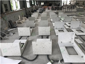 Artificial Marble Bathroom Vanity Tops Acrylic