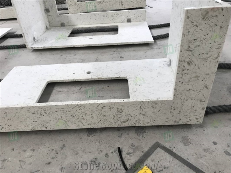 Artificial Marble Bathroom Vanity Tops Acrylic
