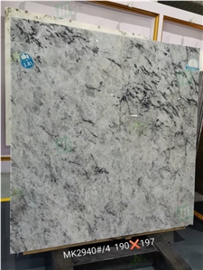 Blue White Crystal Slab Blue Ice Jade Marble