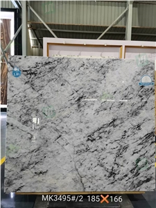 Blue White Crystal Slab Blue Ice Jade Marble