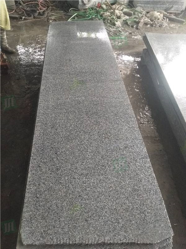 Dark Grey Granite Hainan G654 Flamed Tiles