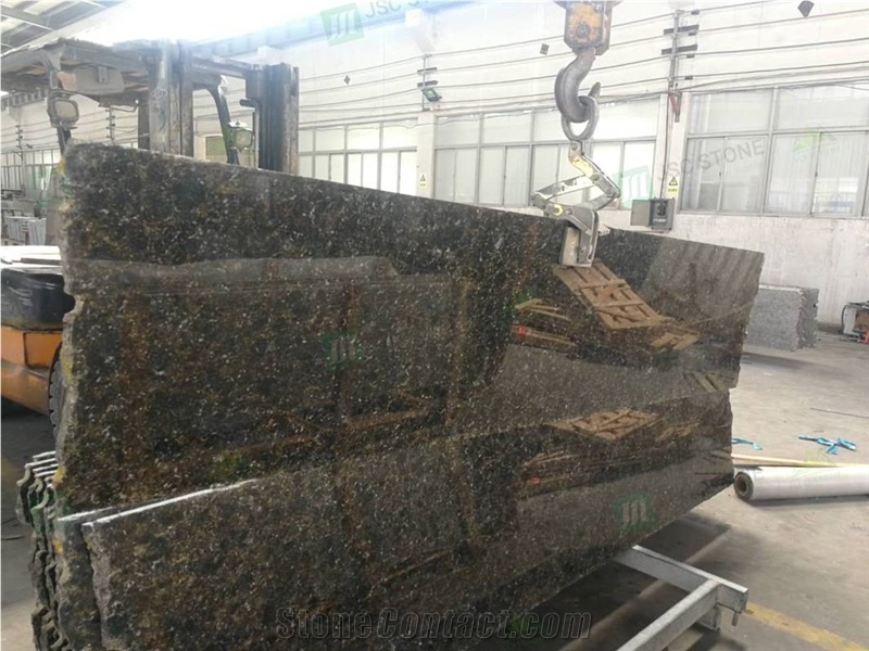 G330 Polished Floor Tiles Butterfly Green Granite
