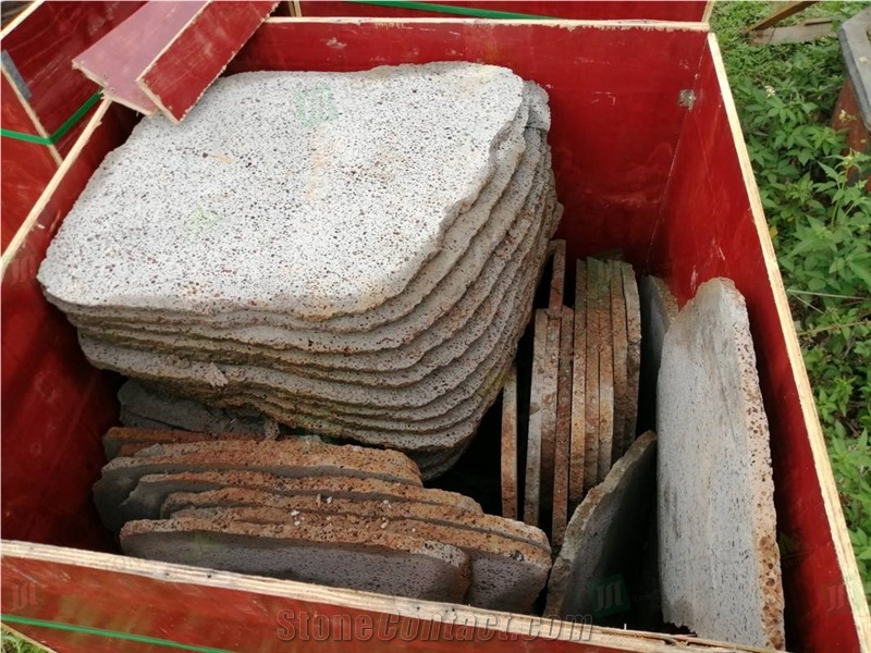 Natural Exterior Hainan Basalt Floor Tiles