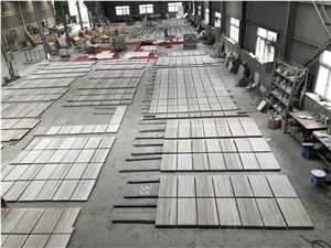 White Wooden Marble Tiles for Wall Decoration