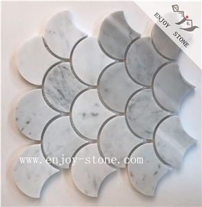 Honed Marble Pearl Shell Mosaic Tiles for Wall