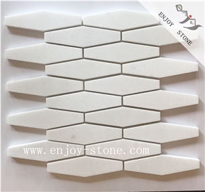 Polished Crystal White Hexagon Mosaic Tiles Polished Crystal White Hexagon Mosaic Tiles