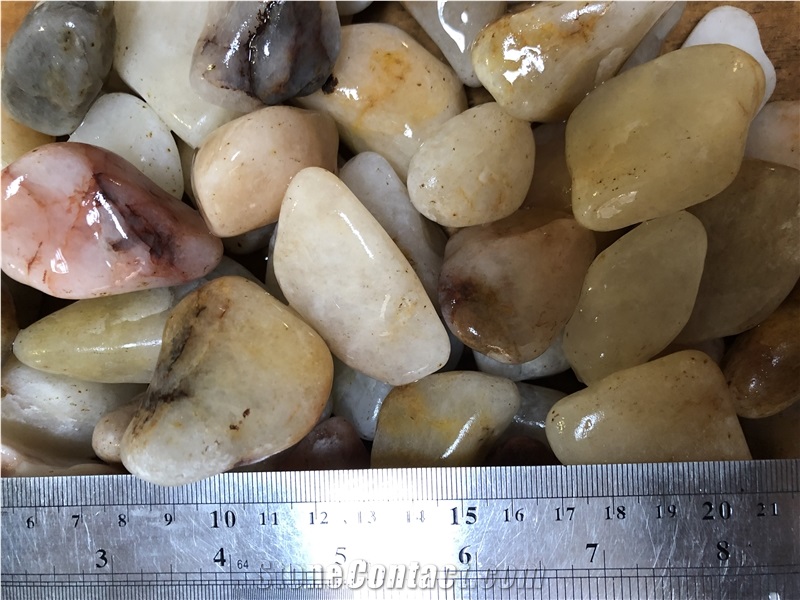 Efes Quartz Stone Flouray Tumbled Pebbles,Gravels