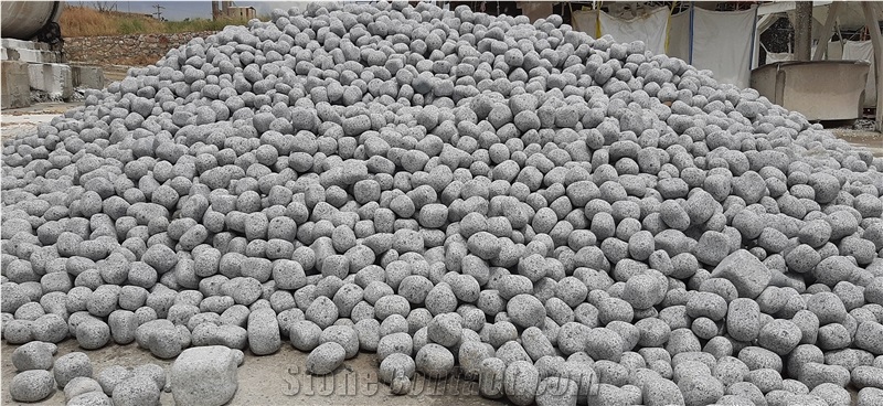 Grey Granite Pebbles, Flouray Granite Balls