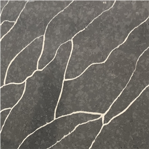 Brown Quartz Artificial Stone Slab Calacatta Storm