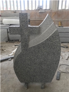 China Cheaper Grey Granite Tombstone
