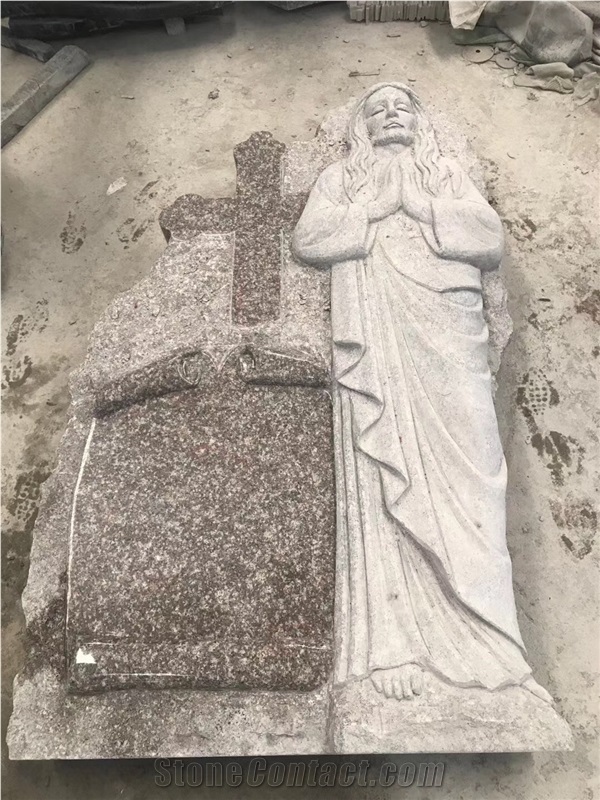Handcarved Headstone Monument Tombstone