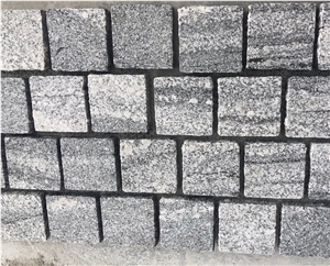 Old Santiago Grey Granite Pavers Cobble Stone