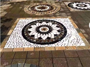 Outdoor Round Culture Stone Mesh Medallion/Pattern Outdoor Round Culture Stone Mesh Medallion/Pattern