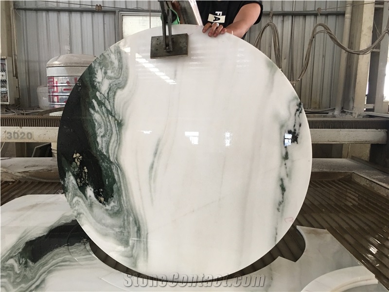 Panda White Marble Stone Table and Chair