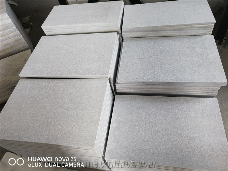 White Flamed Quartzite Tiles