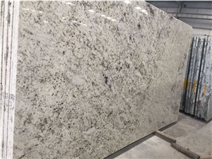 White Galaxy Granite Kitchen Countertop Island Top