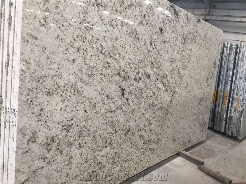 White Galaxy Granite Kitchen Countertop Island Top