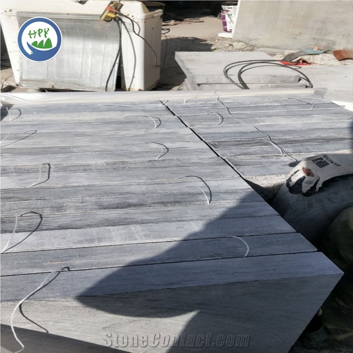 China Blue Limestone Steps,Stair Riser