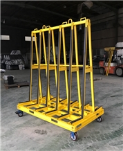 A Frame Storage Rack Slab Display