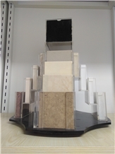 Acrylic Countertop Display Rack For Quartz, Marble