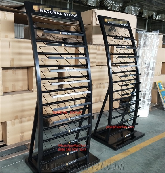 Natural Stone Display Stand Rack