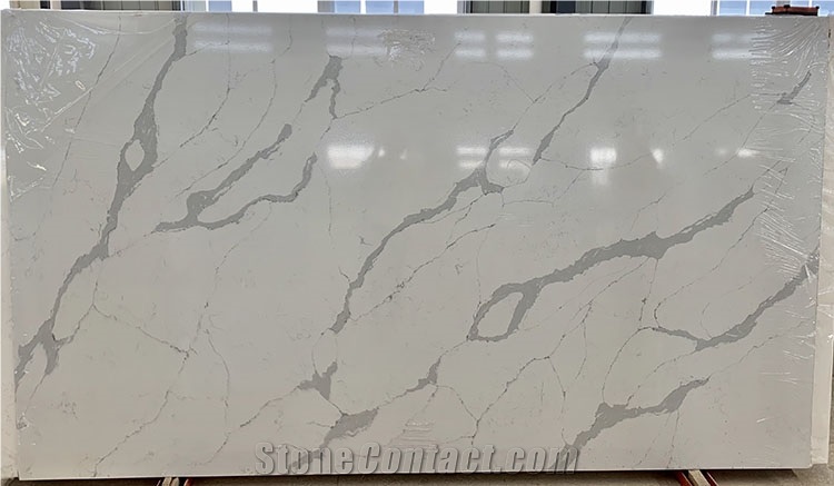 Factory Price Artificial Stone Calacatta Quartz Slabs